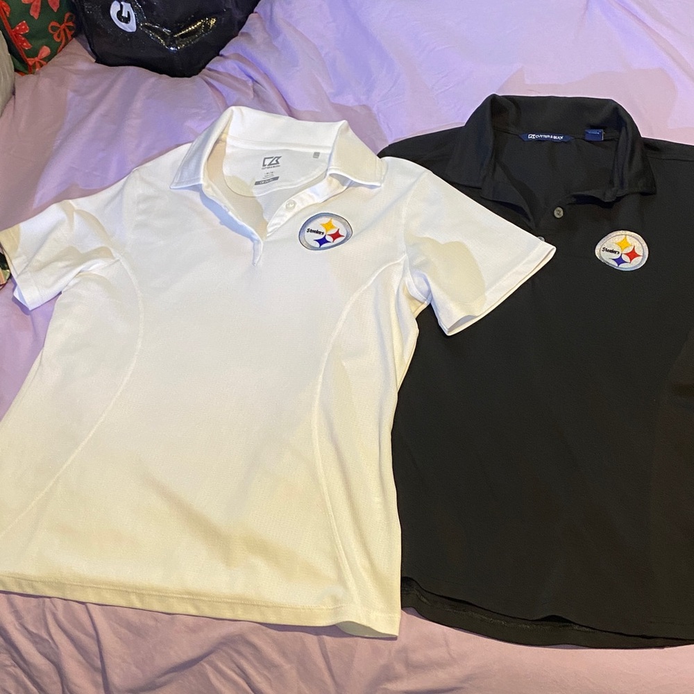 Cutter & Buck Women's Short Sleeve Polo - White and Black
